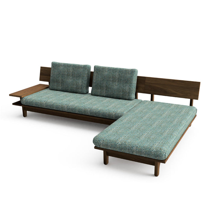 カウチ+ソファ（右肘付き） /W274 /ウォルナット（節入り）