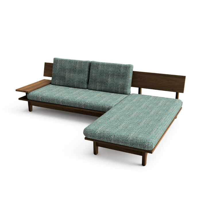 カウチ+ソファ（右肘付き） /W249 /ウォルナット（節入り）